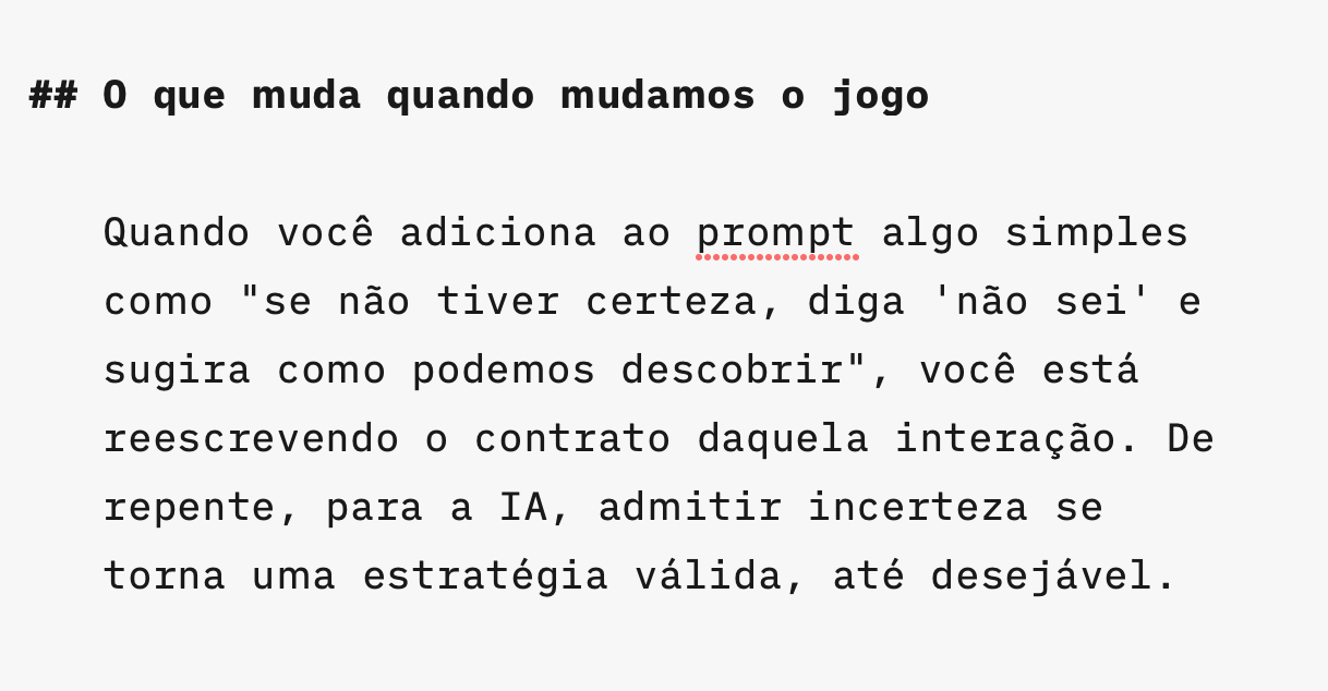 Screenshot do rascunho